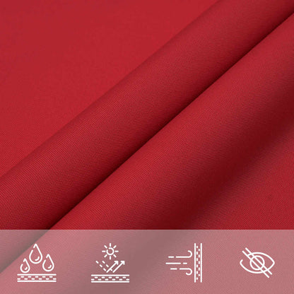 Sonnensegel 2X2X2 M 100% Polyester Oxford Rot