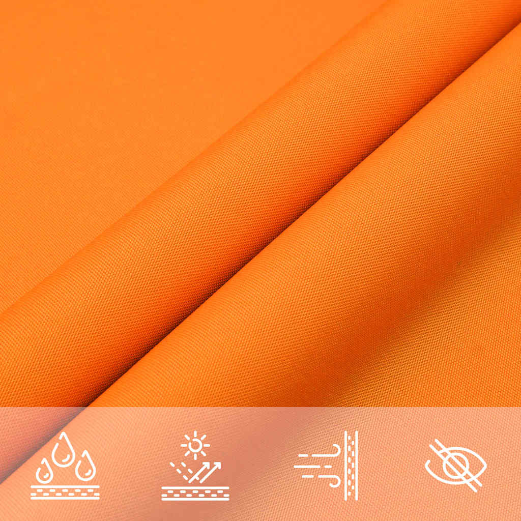 Sonnensegel 7X5X5 M 100% Polyester Oxford Orange