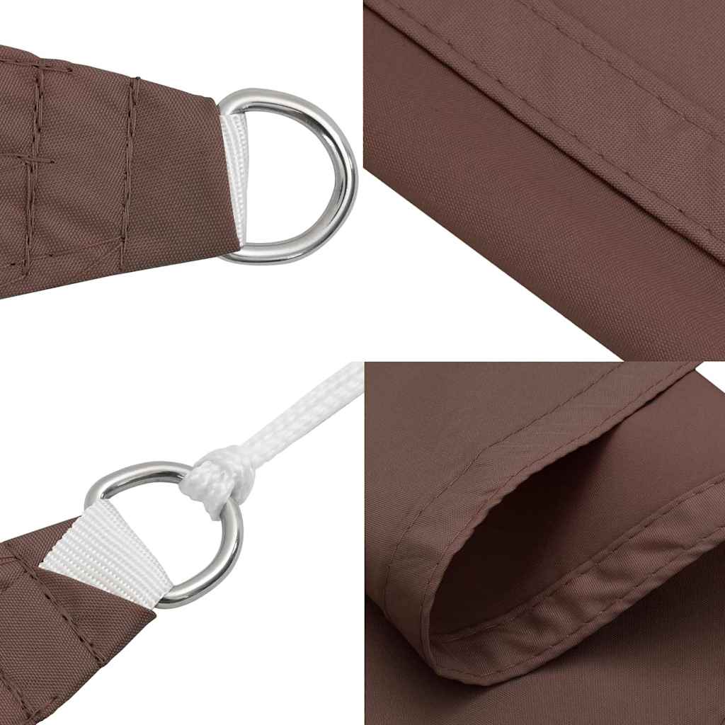 Sonnensegel 2X2X2 M 100% Polyester Oxford Braun