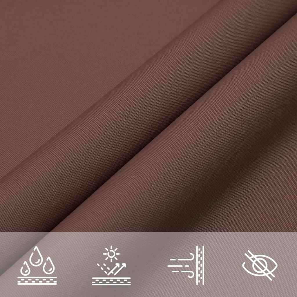 Sonnensegel 2X2X2 M 100% Polyester Oxford Braun