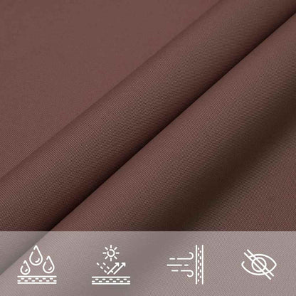 Sonnensegel 2X2X2 M 100% Polyester Oxford Braun