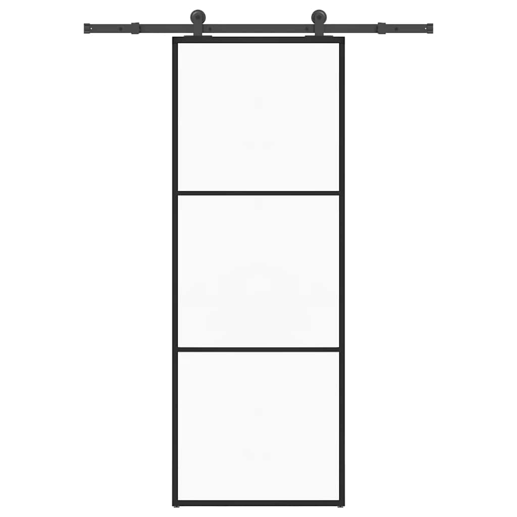 Schiebetür Mit Beschlag 76X205 Cm Esg-Glas & Aluminium