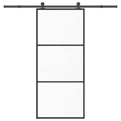 Schiebetür Mit Beschlag 90X205 Cm Esg-Glas & Aluminium