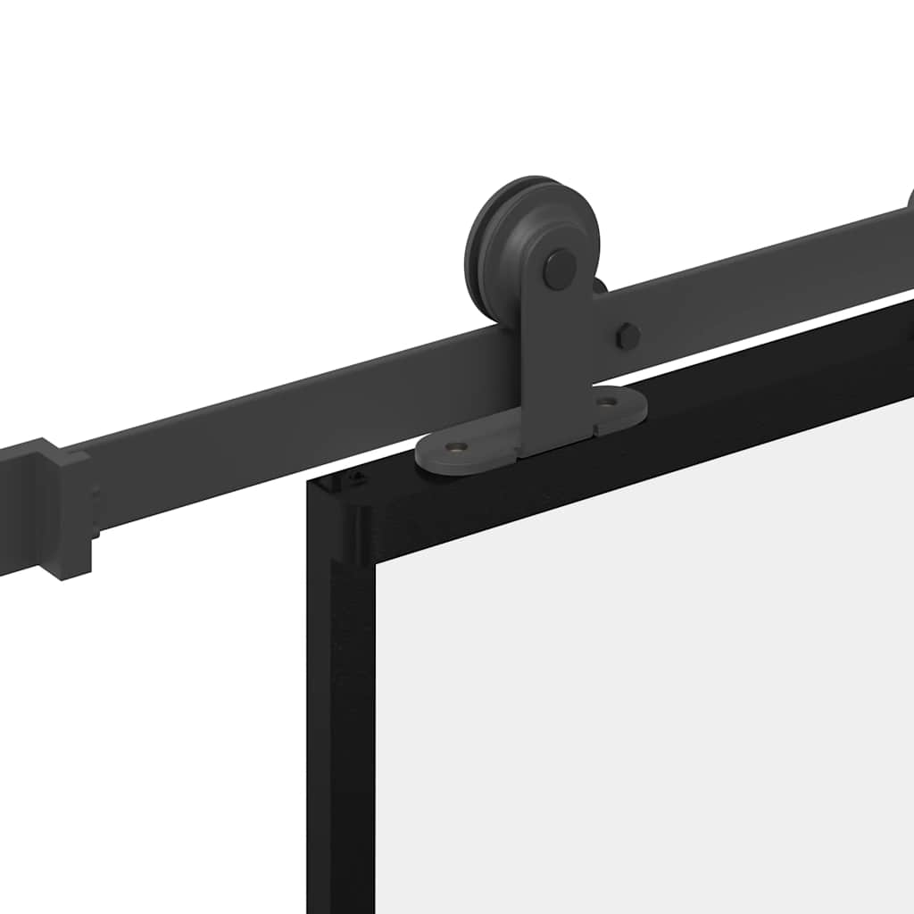 Schiebetür Mit Beschlag 90X205 Cm Esg-Glas & Aluminium