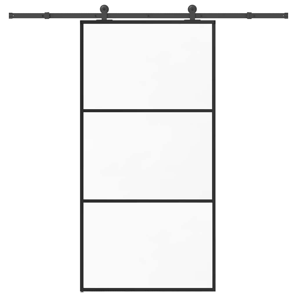 Schiebetür Mit Beschlag 102X205 Cm Esg-Glas & Aluminium