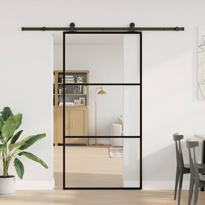Schiebetür Mit Beschlag 102X205 Cm Esg-Glas & Aluminium