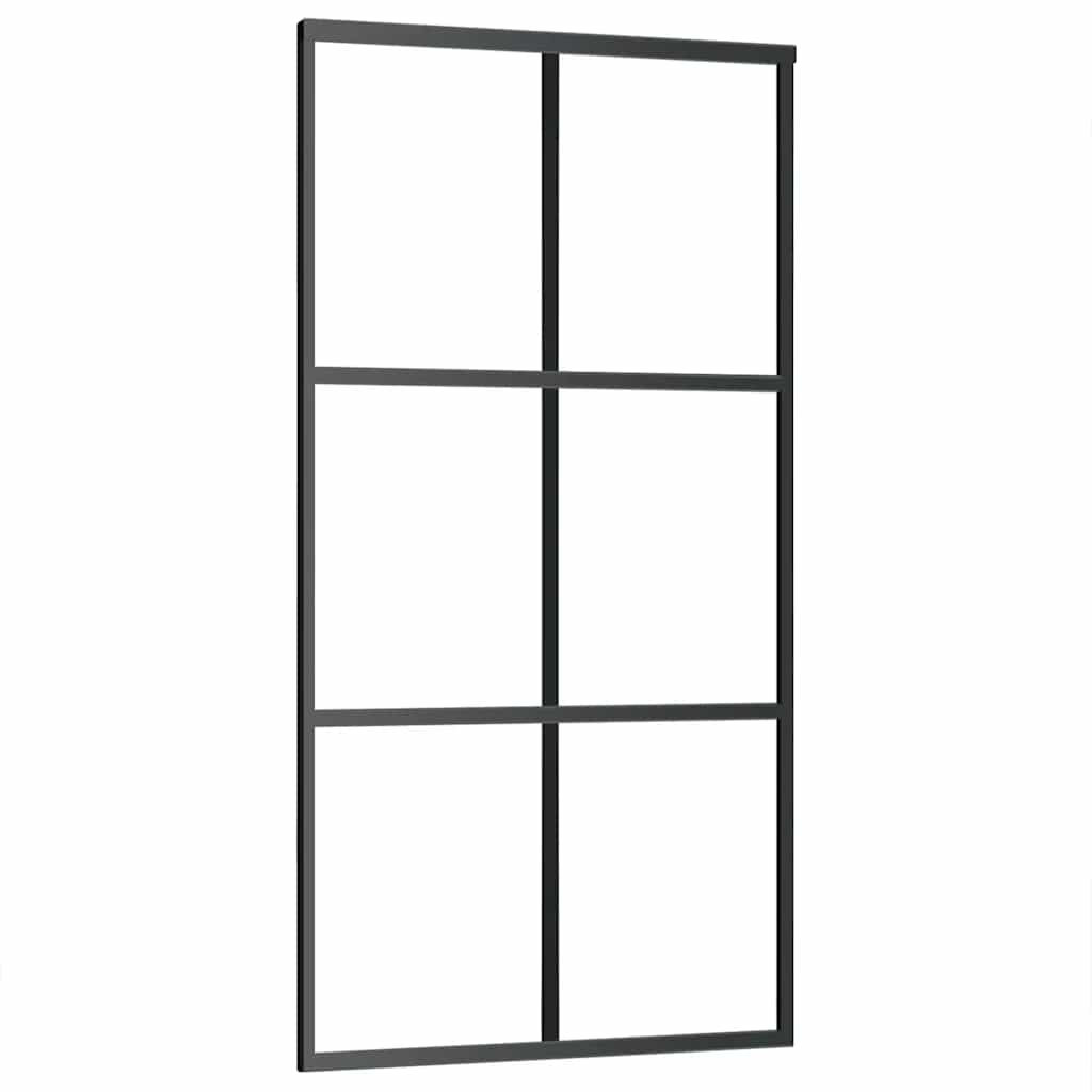 Schiebetür Mit Beschlag 102X205 Cm Esg-Glas & Aluminium