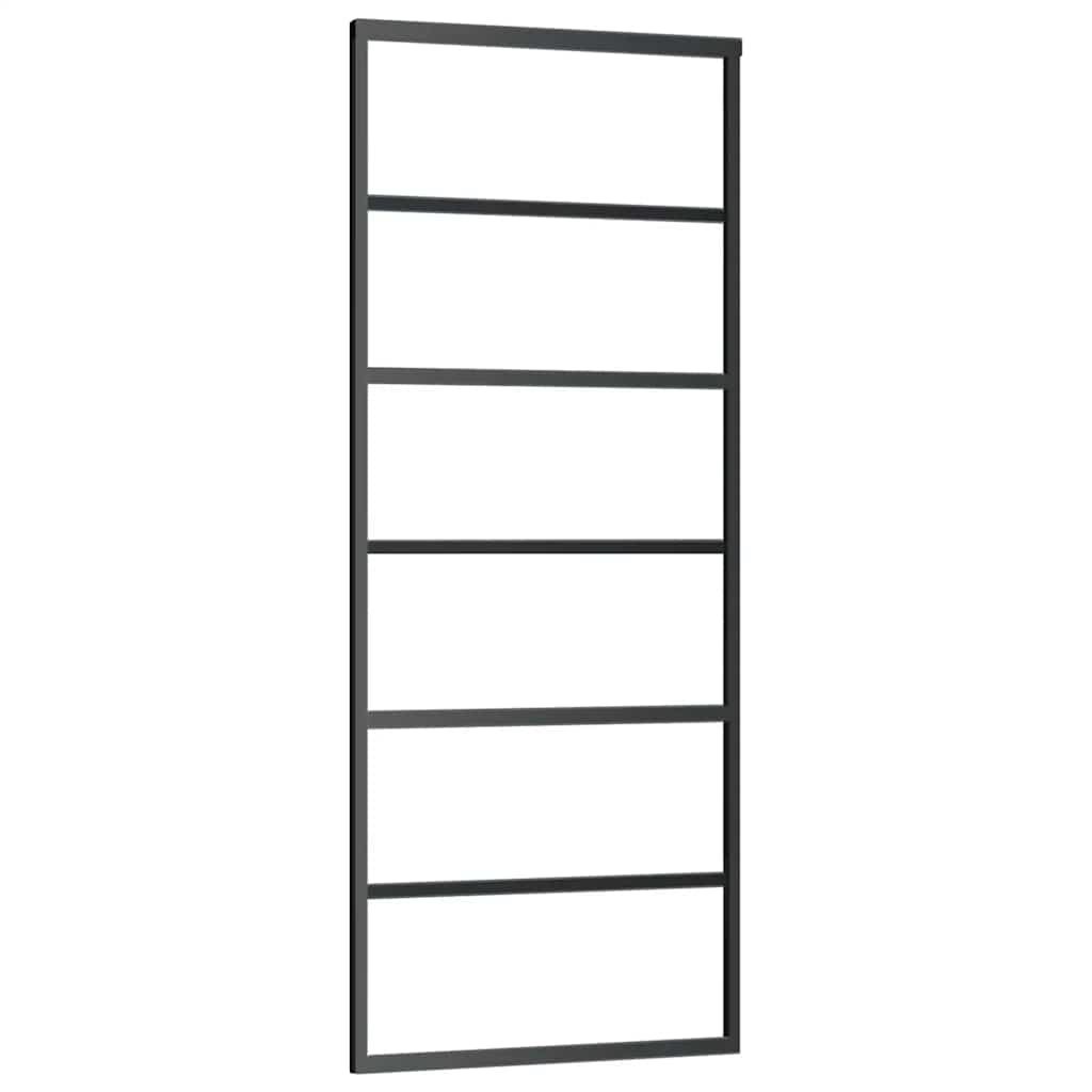 Schiebetür Mit Beschlag 76X205 Cm Esg-Glas & Aluminium