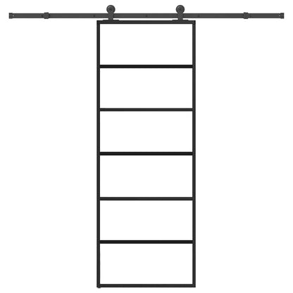 Schiebetür Mit Beschlag 76X205 Cm Esg-Glas & Aluminium
