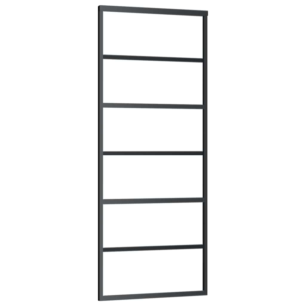 Schiebetür Mit Beschlag 76X205 Cm Esg-Glas & Aluminium