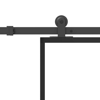 Schiebetür Mit Beschlag 76X205 Cm Esg-Glas & Aluminium
