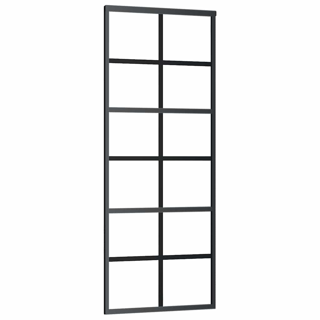 Schiebetür Mit Beschlag 76X205 Cm Esg-Glas & Aluminium