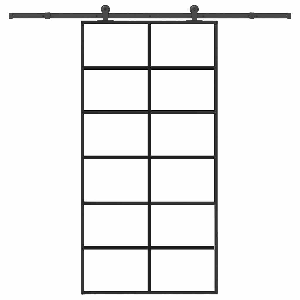 Schiebetür Mit Beschlag 102X205 Cm Esg-Glas & Aluminium