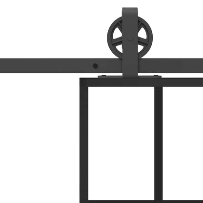 Schiebetür Mit Beschlag 76X205 Cm Esg-Glas & Aluminium