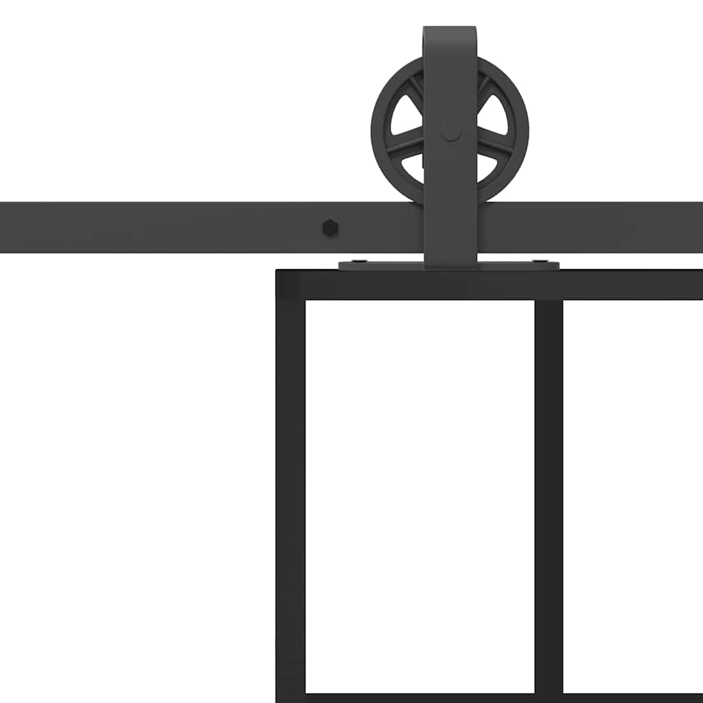 Schiebetür Mit Beschlag 76X205 Cm Esg-Glas & Aluminium