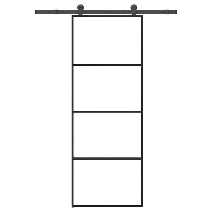 Schiebetür Mit Beschlag 76X205 Cm Esg-Glas & Aluminium