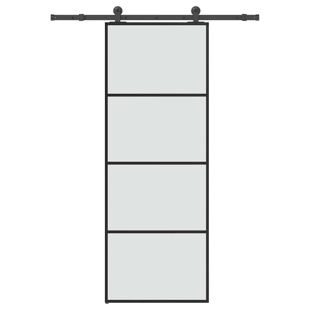 Schiebetür Mit Beschlag 76X205 Cm Esg-Glas & Aluminium