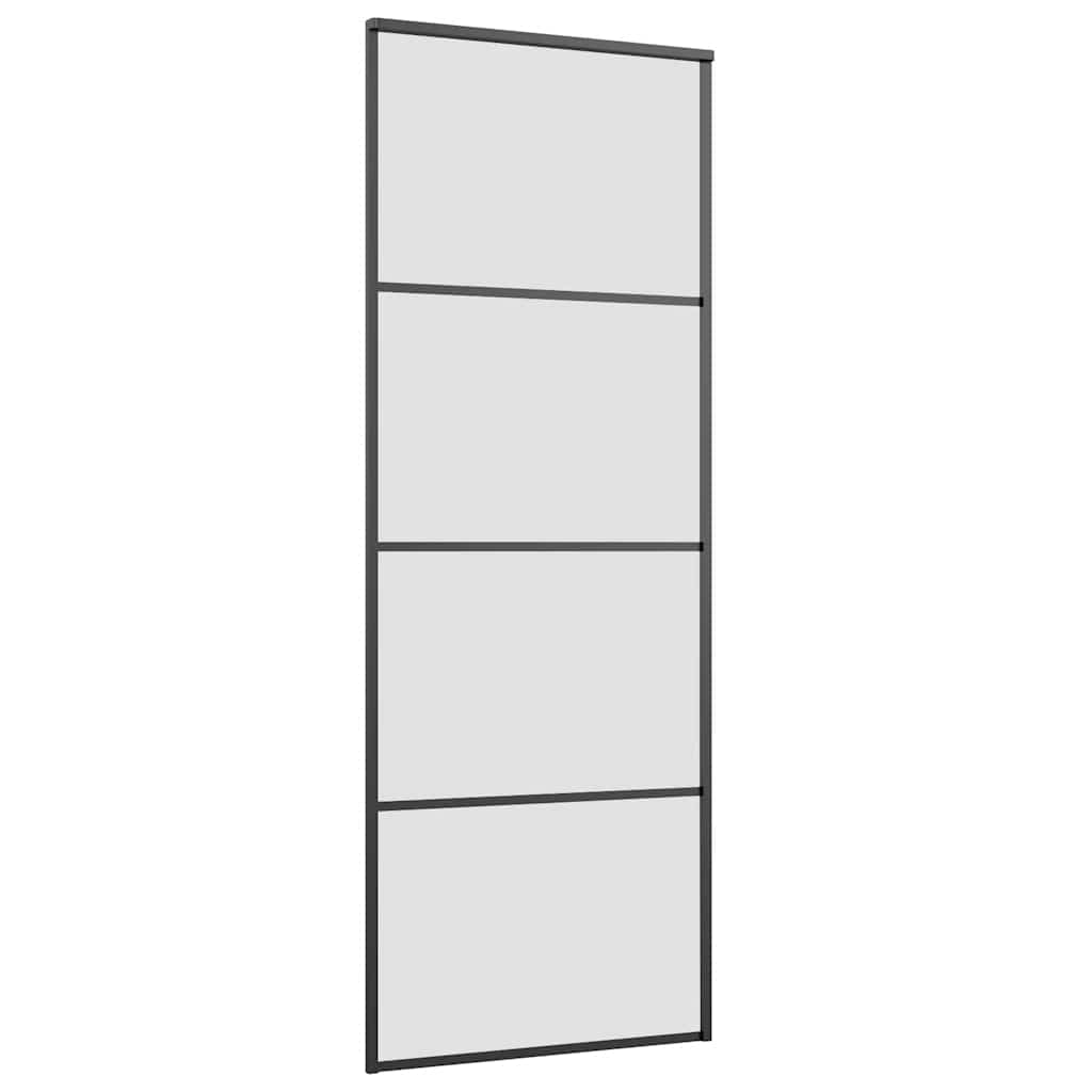 Schiebetür Mit Beschlag 76X205 Cm Esg-Glas & Aluminium