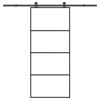 Schiebetür Mit Beschlag 90X205 Cm Esg-Glas & Aluminium