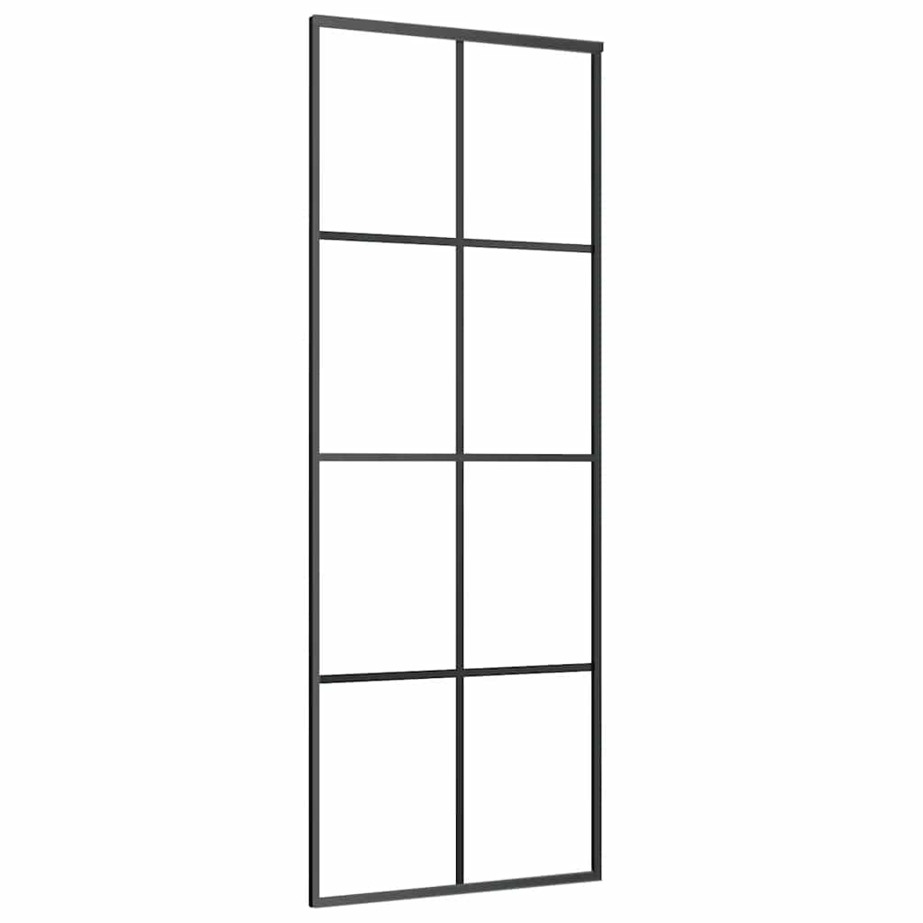 Schiebetür Mit Beschlag 76X205 Cm Esg-Glas & Aluminium