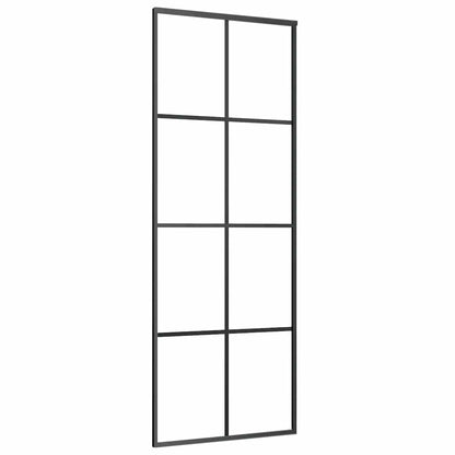 Schiebetür Mit Beschlag 76X205 Cm Esg-Glas & Aluminium