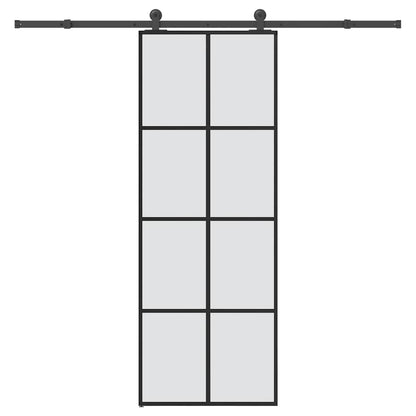 Schiebetür Mit Beschlag 76X205 Cm Esg-Glas & Aluminium