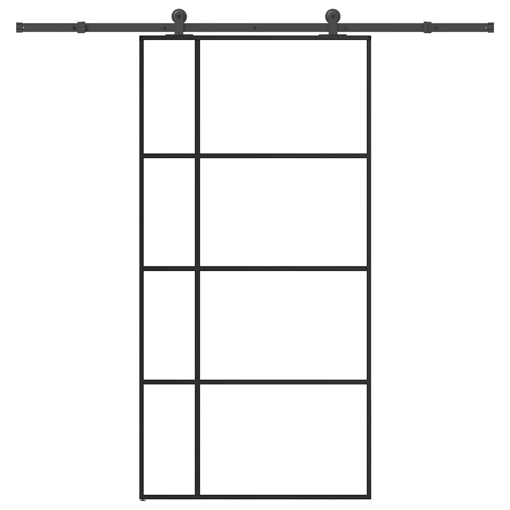 Schiebetür Mit Beschlag 102,5X205 Cm Esg-Glas & Aluminium