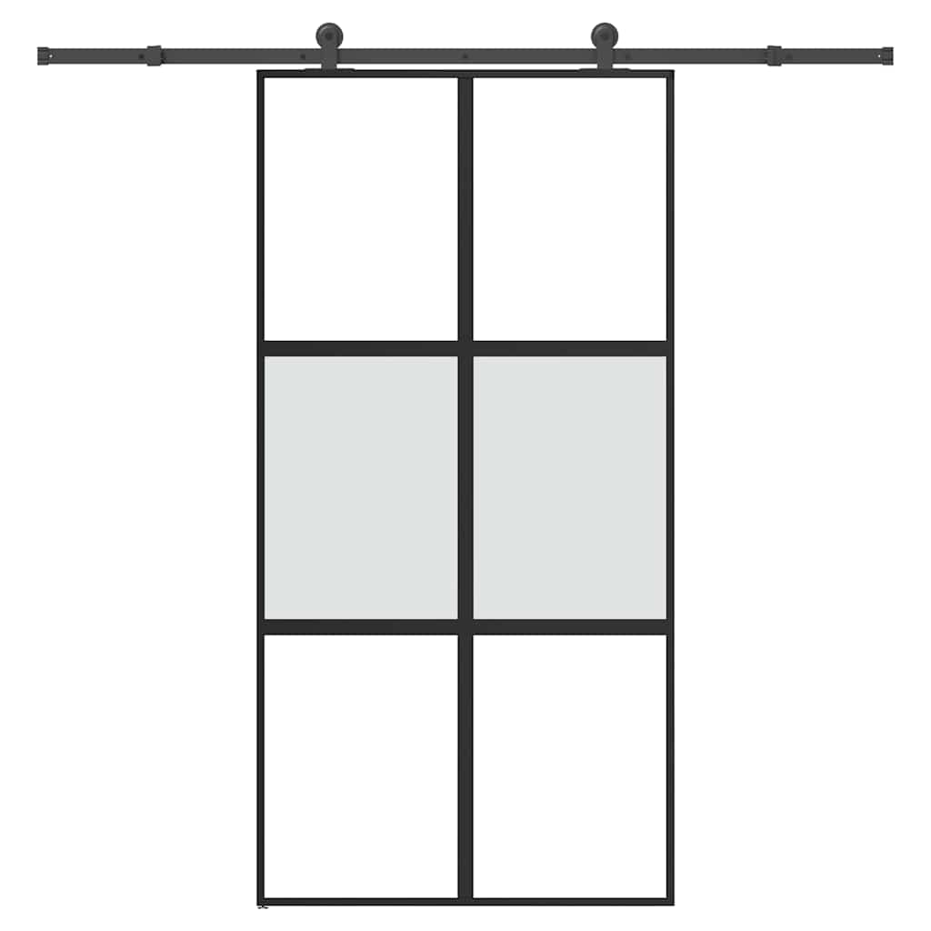 Schiebetür Mit Beschlag 102,5X205 Cm Hartglas & Aluminium