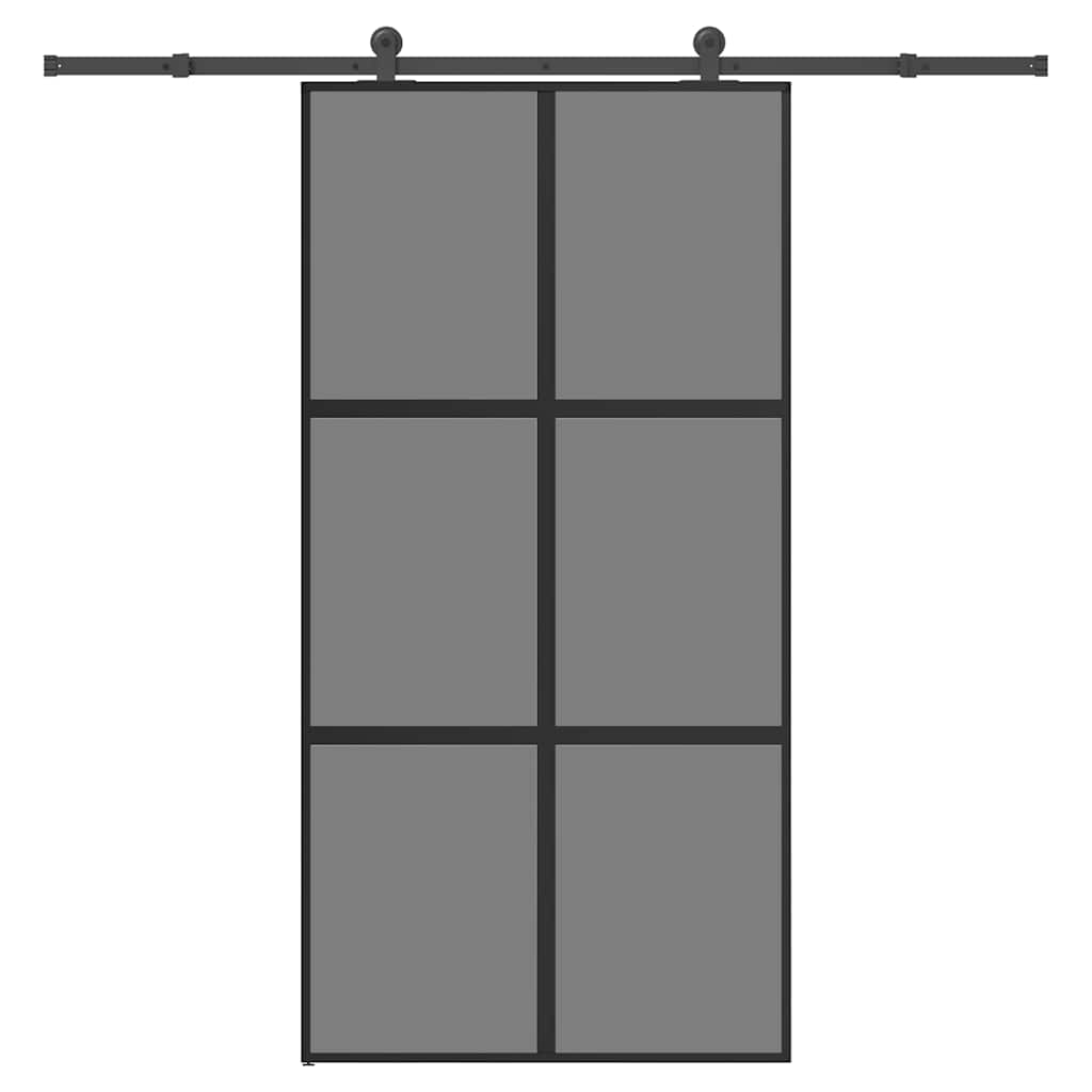 Schiebetür Mit Beschlag 102,5X205 Cm Hartglas & Aluminium