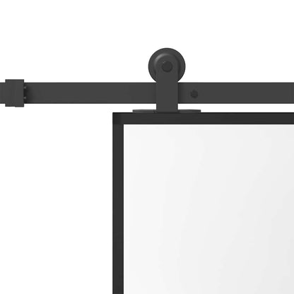Schiebetür Mit Beschlag 76X205 Cm Hartglas & Aluminium