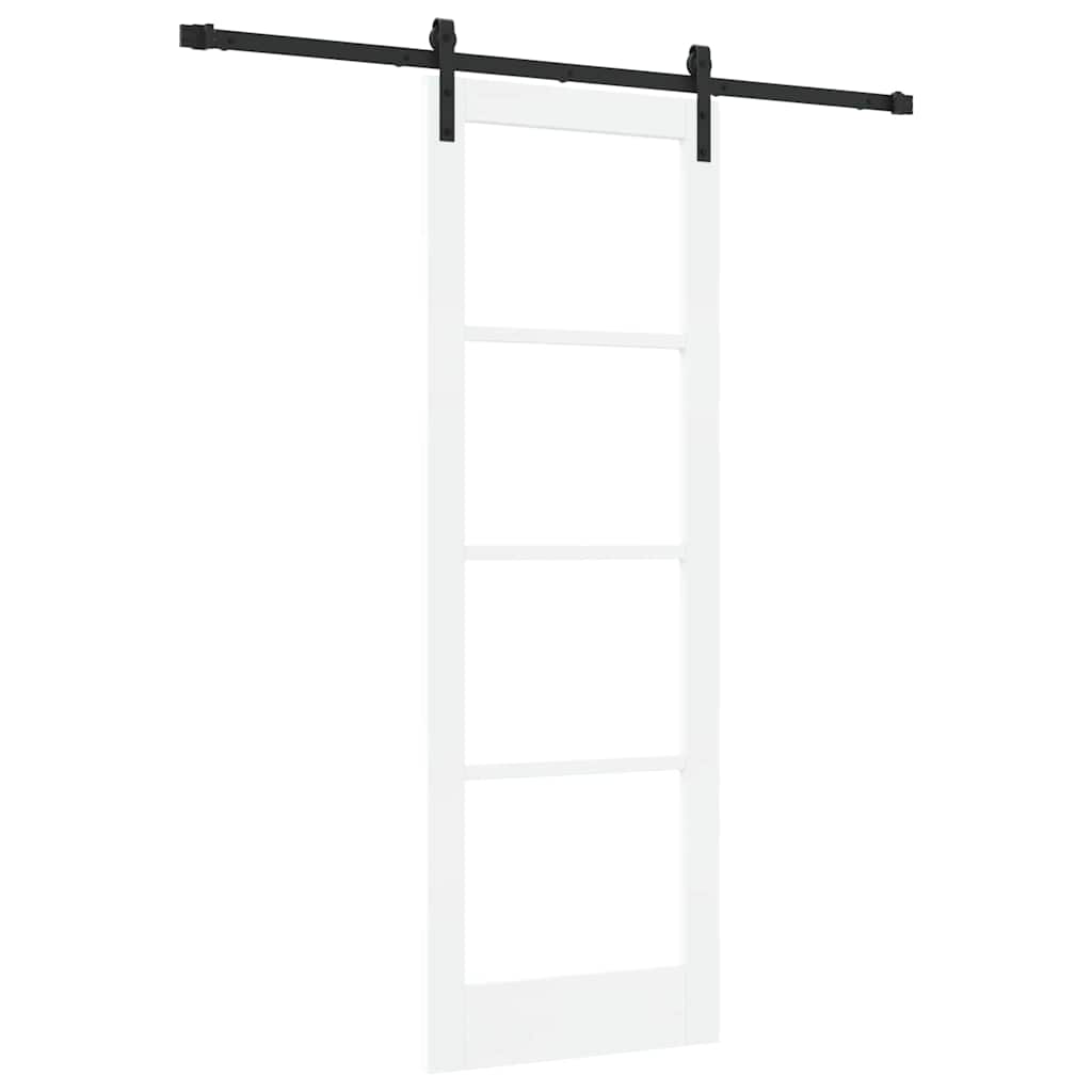 Schiebetür Orkdal Weiß Und Schwarz 73,5 X 211 Cm
