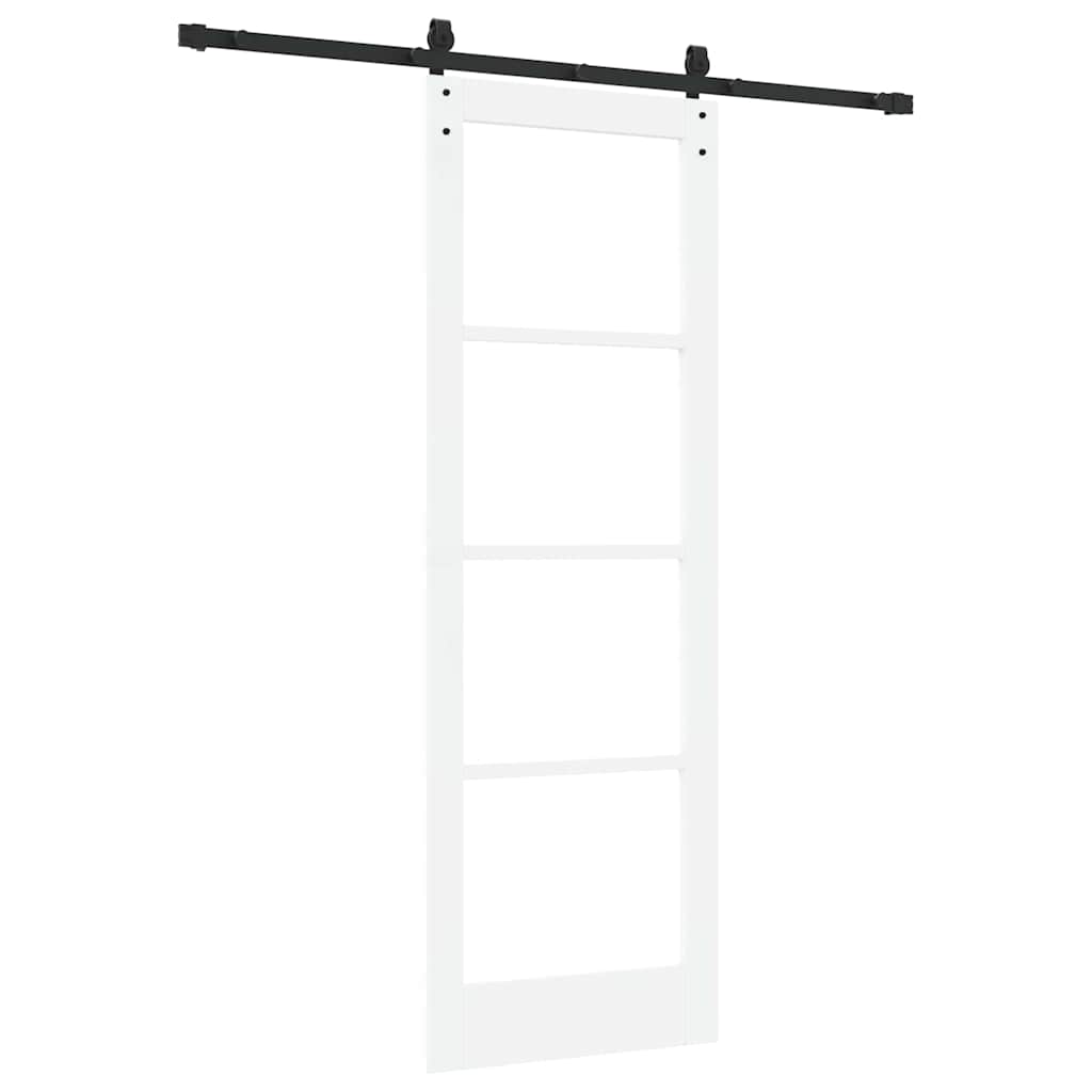Schiebetür Orkdal Weiß Und Schwarz 73,5 X 211 Cm