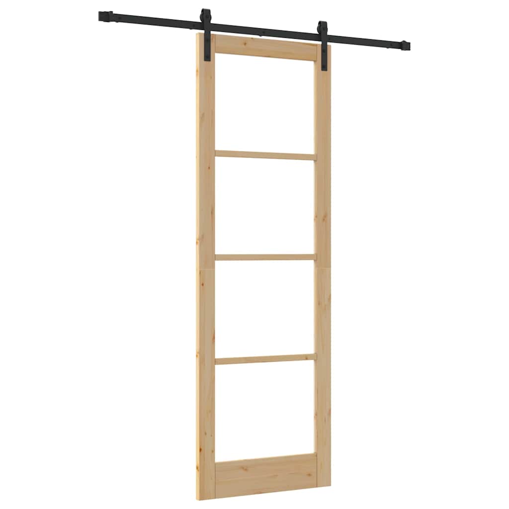 Schiebetür Orkdal Natürlich Und Schwarz 78 X 232 Cm
