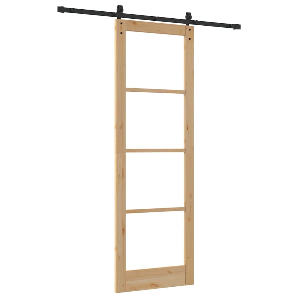 Schiebetür Orkdal Natürlich Und Schwarz 78 X 232 Cm