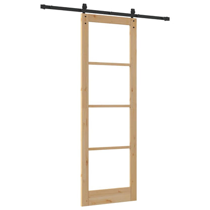 Schiebetür Orkdal Natürlich Und Schwarz 78 X 232 Cm