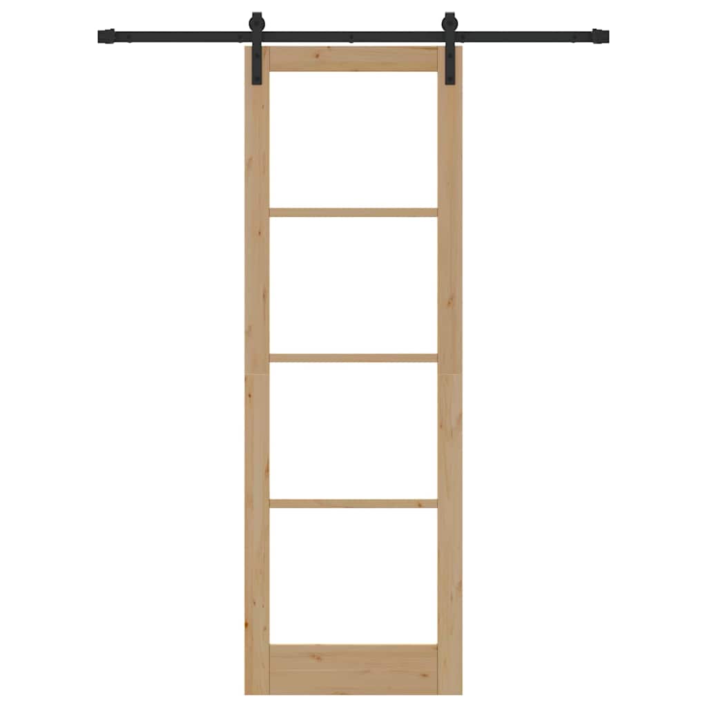 Schiebetür Orkdal Natürlich Und Schwarz 78 X 232 Cm