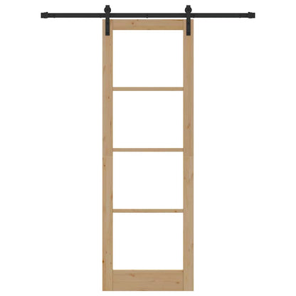 Schiebetür Orkdal Natürlich Und Schwarz 78 X 232 Cm