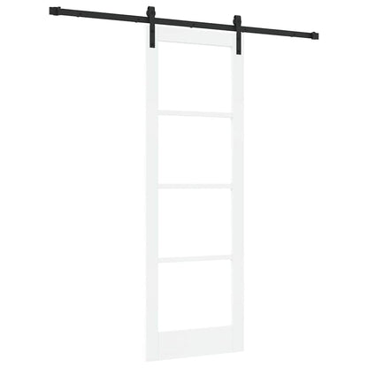 Schiebetür Orkdal Weiß Und Schwarz 73,5 X 211 Cm
