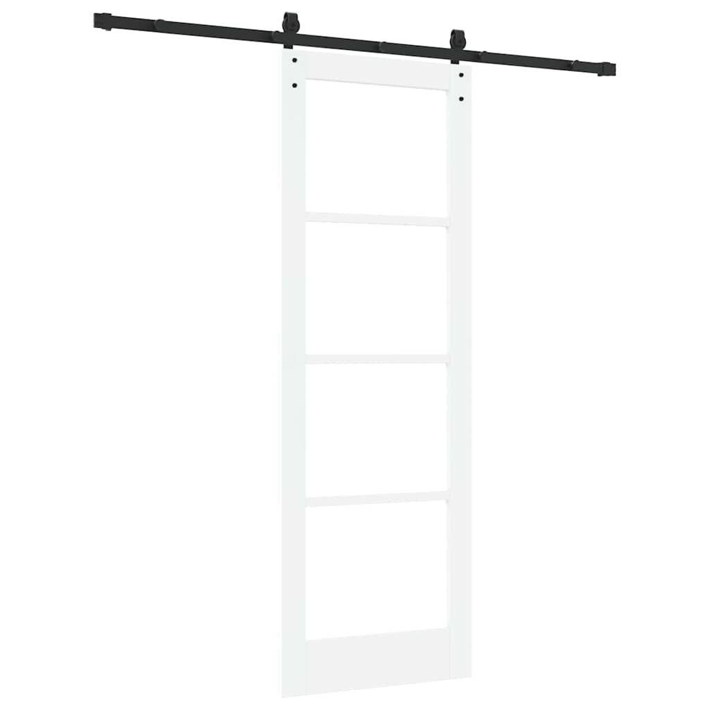 Schiebetür Orkdal Weiß Und Schwarz 73,5 X 211 Cm