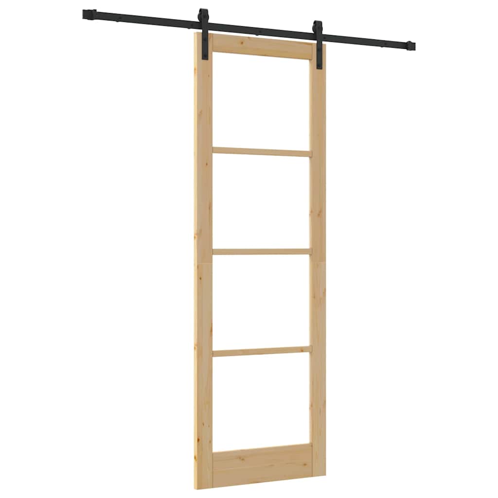 Schiebetür Orkdal Natürlich Und Schwarz 78 X 232 Cm