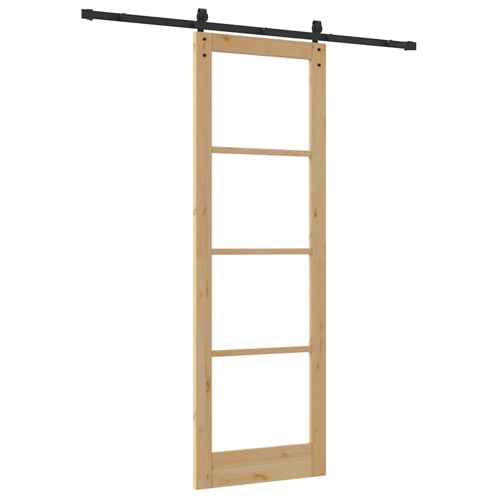 Schiebetür Orkdal Natürlich Und Schwarz 78 X 232 Cm