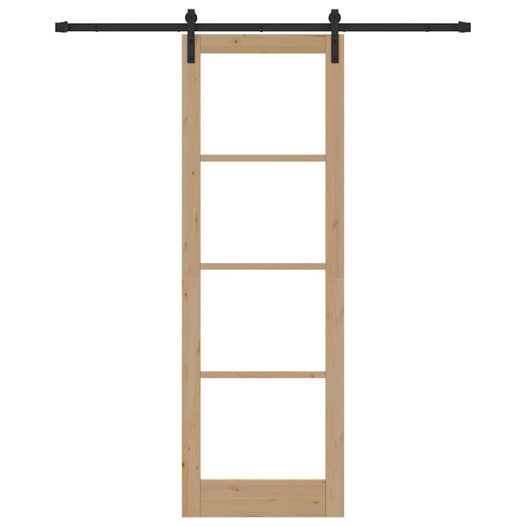 Schiebetür Orkdal Natürlich Und Schwarz 78 X 232 Cm