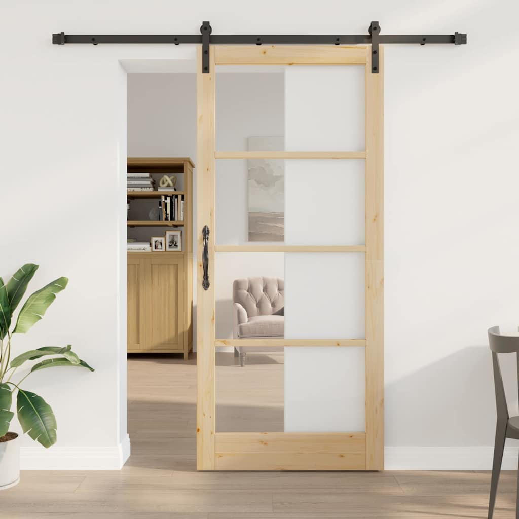 Schiebetür Orkdal Massivholz Kiefer Und Glas
