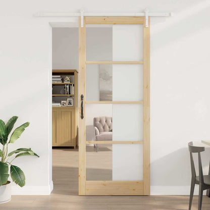 Schiebetür Orkdal Massivholz Kiefer Und Glas