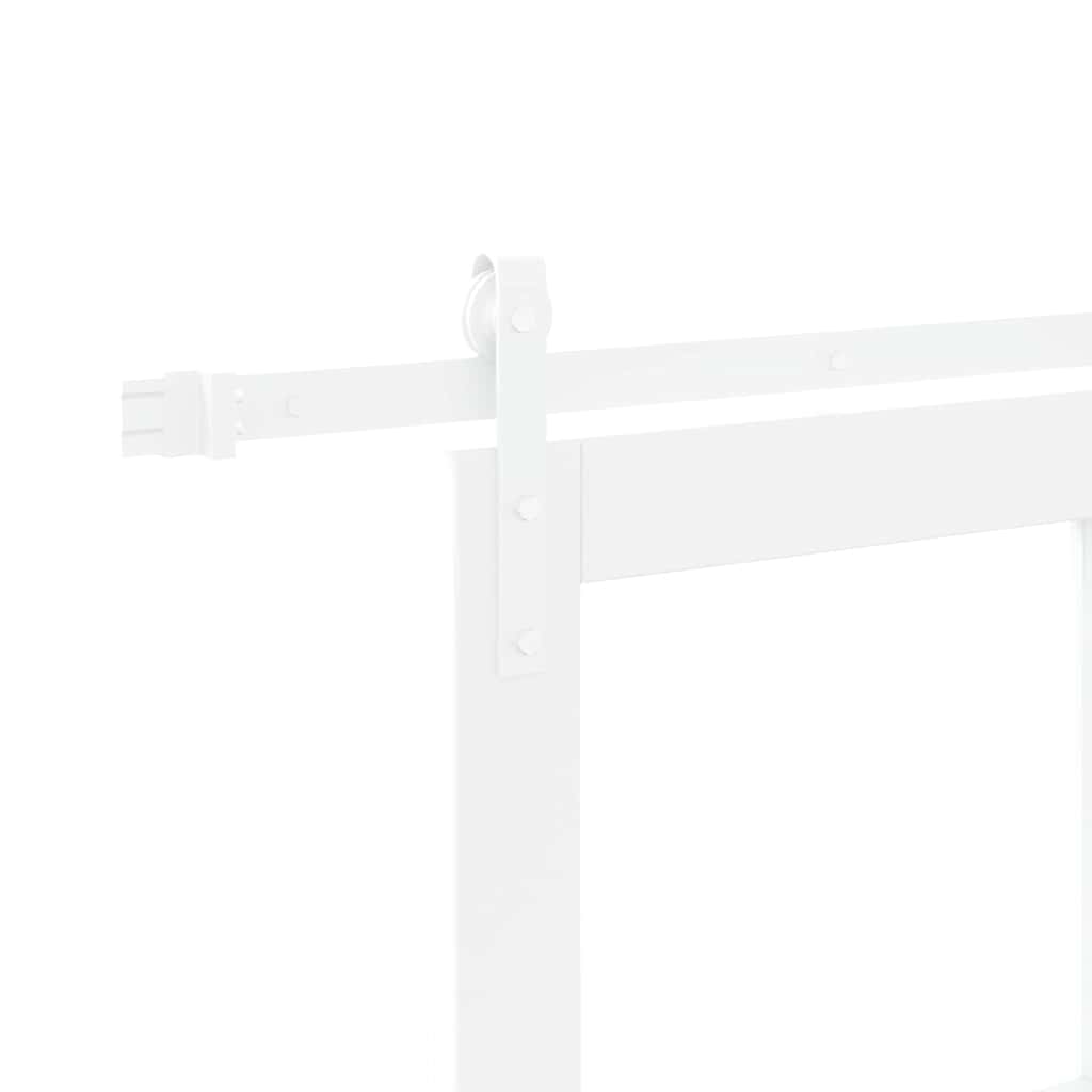 Schiebetür Orkdal Weiß 73,5 X 211 Cm Massivholz Kiefer Und Glas
