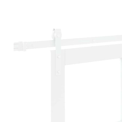 Schiebetür Orkdal Weiß 73,5 X 211 Cm Massivholz Kiefer Und Glas