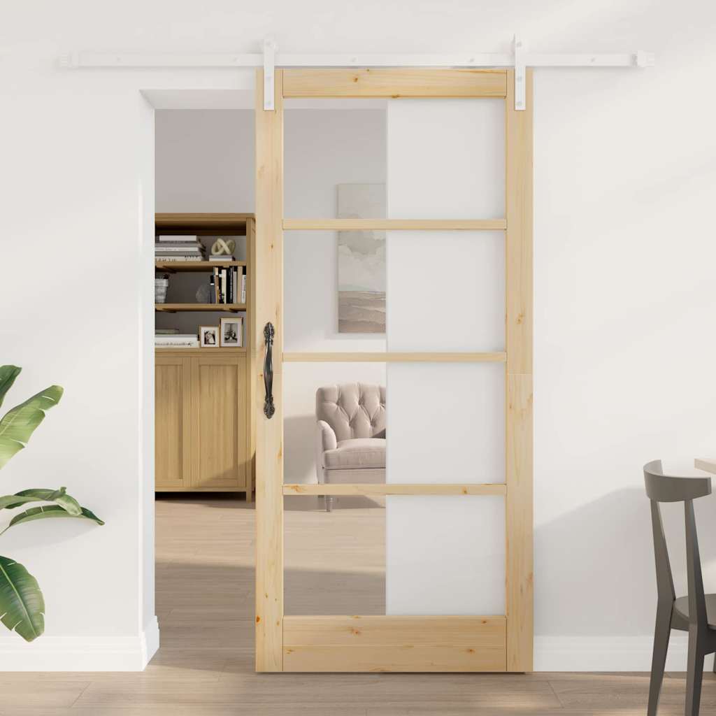 Schiebetür Orkdal Massivholz Kiefer Und Glas