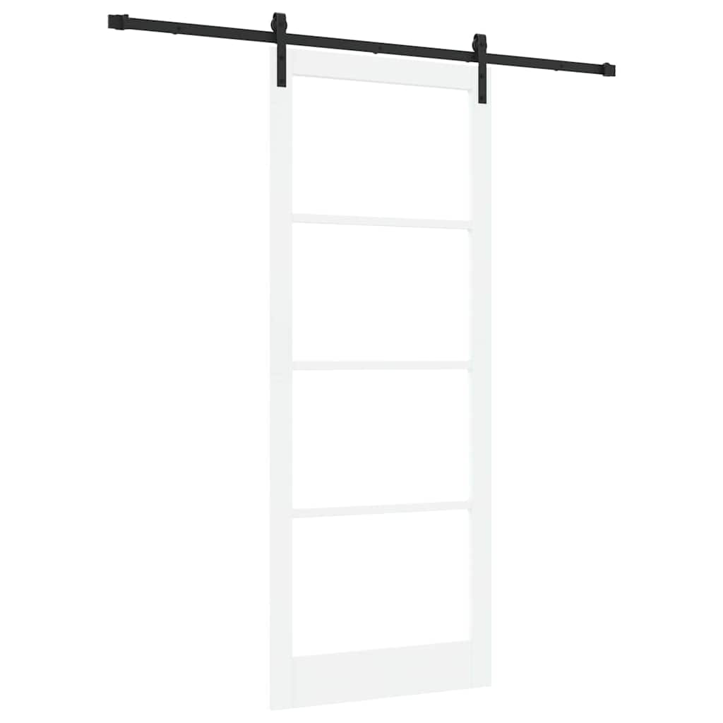 Schiebetür Orkdal Weiß Massivholz Kiefer Und Glas
