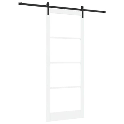 Schiebetür Orkdal Weiß Massivholz Kiefer Und Glas