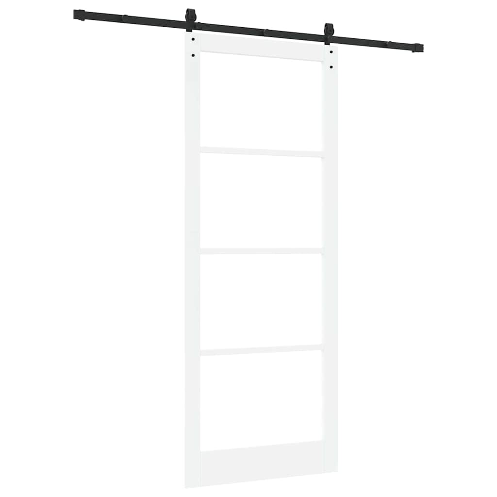 Schiebetür Orkdal Weiß Massivholz Kiefer Und Glas
